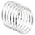 PATIKIL 6pcs Dream Catcher Rings Metal Macrame Wreath Floral Craft Perspective: front