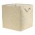 uxcell Square Fabric Collapsible Storage Basket Bin with Handle Perspective: front
