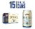 Founders® Brewing Solid Gold® Premium Lager Craft Beer Cans Perspective: front