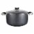 Alpine Cuisine Aluminum Non-Stick Dutch Oven Pot with Glass Lid Perspective: front