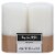 Tuscany Candle Pillar White Jar Candles Perspective: front