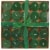 Tuscany Limited Edition Glitter Tealights - Green Perspective: front