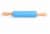 Kitcheniva Wood Handle Non Stick Dough Silicone Rolling Pin - Blue Perspective: front