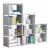 Kitcheniva Book Shelves Storage Organizer 9 Cube Gray Perspective: front
