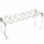 Kitcheniva Stainless Steel Non-Stick Grill Chicken Leg Stand Holder Perspective: front