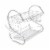 Kitcheniva Stainless Steel Dish And Cup Drying Rack Silver, 2 Tier Perspective: front