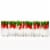 Kitcheniva Drinking Glasses Red Cherry Set of 6 Perspective: front