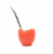 Kitcheniva Cup Gourd With Stainless Steel Straw Bombilla - Red Perspective: front