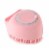 Kitcheniva Silicone Bath Scrubber Gel Dispenser - Heart Pink Perspective: front