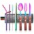 Kitcheniva Reusable Flatware Utensils Set With Carrying Pouch - Rainbow Perspective: front