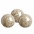 WHOLE HOUSEWARES | Glass Mosaic Orbs | Set of 3 | 4  Diameter | Black Silver Perspective: front