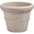Crescent Garden Brunello Classic Rolled-Rim Plant Pot 14” (Weathered Stone) Perspective: front