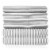 Sweet Home Collection | 4-Piece Classic Stripes Microfiber Sheets, Twin, Gray Perspective: front