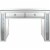 Diana Mirrored Console Table with Clear Mirrored Glass Perspective: front