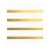 White with Gold Stripes Paper Beverage/Cocktail Napkins (600 Napkins) Perspective: front