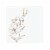 White with Gold Antique Floral Paper Beverage/Cocktail Napkins (600 Napkins) Perspective: front