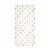 White with Gold Dots Paper Dinner Napkins (600 Napkins) Perspective: front