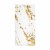 600 Napkins - White with Gold Marble Paper Dinner Napkins Perspective: front