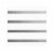 600 Napkins - White with Silver Stripes Paper Beverage/Cocktail Napkins Perspective: front