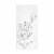 600 Napkins - White with Silver Antique Floral Paper Dinner Napkins Perspective: front