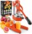 Zulay Kitchen Heavy Duty Citrus Juicer - Orange Perspective: front