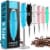 Zulay Kitchen Milk Frother with Stand - Teal Perspective: front