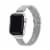 Infinity Skinny Silver Stainless Steel Band for Apple Watch 1,2,3,4,5,6 & SE - Size 38mm/44mm Perspective: front