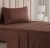 CGK Unlimited 3 Piece Microfiber Sheet Set - Twin - Brown Perspective: front