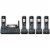 DECT 6.0 Connect-to-Cell™ Phone System (5 Handset) Perspective: front