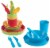 Basicwise QI003487 Kids Plastic Dinnerware Set, Multi Color - 24 Piece Perspective: front