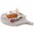 Vintiquewise QI003841 1 x 15.75 x 11 in. Wooden Leaf Shape Serving Tray Display Platter, Beig Perspective: front