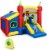 Costway 6-in-1 Inflatable Bounce House Bouncy Castle Blow up Toddler Bouncy House for Kids I Perspective: front
