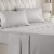 CGK Unlimited 4 Piece Microfiber Solid Sheet Set - Twin Extra Long - Light Grey Perspective: front