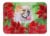 Carolines Treasures  CK1288RUG English Bulldog Poinsettas Machine Washable Memor Perspective: front