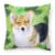 Carolines Treasures  BB9816PW1818 Pembroke Corgi St Patrick's Fabric Decorative Perspective: front