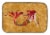 Carolines Treasures 8727DDM Ginger Red Headed Mermaid on Gold Dish Drying Mat Perspective: front