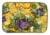Carolines Treasures 8958DDM Abstract Flowers Purple and Yellow Dish Drying Mat Perspective: front