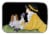 Carolines Treasures SS8633DDM Papillon Dish Drying Mat Perspective: front