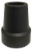 Nova Cane Tip 3/4" -  Black Perspective: front