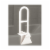 Nova Tub Grab Bar - White Perspective: front