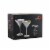 Stolzle Lausitz Olympia Cocktail Glasses - Matte White/Silver - 2 Pack Perspective: front