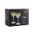 Stolzle Lausitz Olympia Cocktail Glasses - Matte White/Gold - 2 Pack Perspective: front