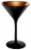 Stolzle Lausitz Olympia Cocktail Glasses - Matte Black/Bronze - 2 Pack Perspective: front