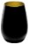 Stolzle Lausitz Olympia Tumbler - Matte Black/Gold Perspective: front