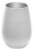 Stolzle Lausitz Olympia Tumbler - Matte White/Silver Perspective: front