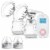 Costway Electric Double Breast Pump, Breast Pump, Portable Dual Suction Nursing Breastfeeding Perspective: front