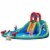 Costway Inflatable Bounce House Kids Water Splash Pool Dual Slides Climbing Wall without Blow Perspective: front
