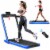 SuperFit 2.25HP 2 in 1 Dual Display Folding Treadmill Jogging Machine W/APP Control Dual Disp Perspective: front