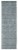 Feizy Rugs Dusty Blue Luna Hand Woven Marled Wool Runner Rug Perspective: front