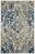 Feizy Rugs Brixton Ombre Medallion Area Rug - Teal Blue/Gold Perspective: front